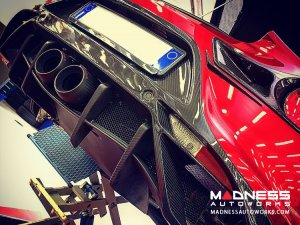 Alfa Romeo 4C Rear Diffuser Flap Deflector - Carbon Fiber - Gloss